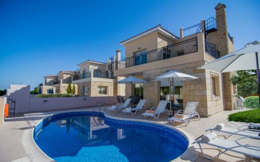 Wonderful Villa In Polis - Front View + Pool